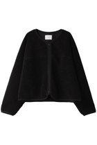 【ミディウミソリッド/MIDIUMISOLID】のboa zip up blouson ブラック|ID: prp329100004814725 ipo3291000000035426841