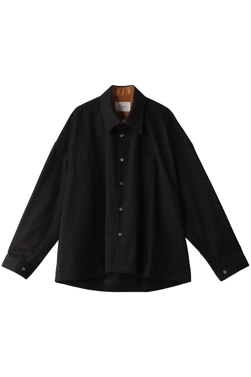 【ミディウミソリッド/MIDIUMISOLID】のチェックワイドシャツジャケット インテリア・キッズ・メンズ・レディースファッション・服の通販 founy(ファニー) 　ファッション　Fashion　レディースファッション　Fashion for Women　アウター　Coat / Outerwear Collection　レディースジャケット・軽アウター　Jackets　シンプル　Simple, Minimal　ジャケット　Jacket, Outerwear　フレア　Flare, Flared　ブラック|ID: prp329100004814727 ipo3291000000034970039