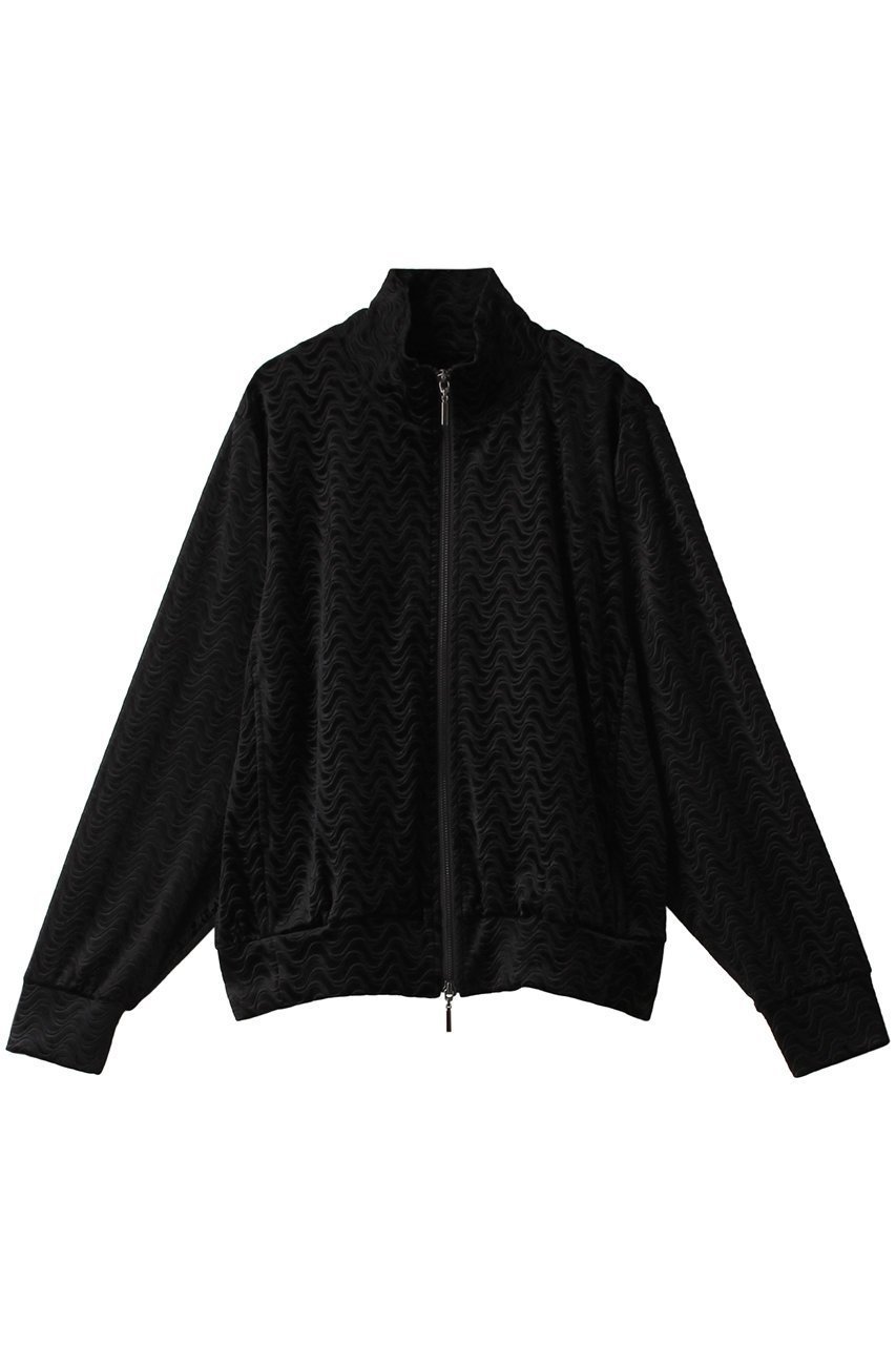 【ミディウミソリッド/MIDIUMISOLID】のピンティングベロアブルゾン インテリア・キッズ・メンズ・レディースファッション・服の通販 founy(ファニー) 　ファッション　Fashion　レディースファッション　Fashion for Women　アウター　Coat / Outerwear Collection　レディースジャケット・軽アウター　Jackets　ブルゾンジャケット・スポーティアウター　Blouson Jackets　おすすめ　Recommended / Our Picks　ウェーブ　Wavy Pattern　ジャケット　Jacket, Outerwear　セットアップ　Set-Up, Coordinated Outfit　ブルゾン　Blouson, Bomber Jacket　ベロア　Velour, Soft Velvet　秋　Autumn　ブラック|ID: prp329100004814728 ipo3291000000035944266