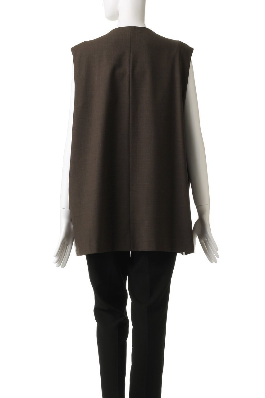 【ミディウミソリッド/MIDIUMISOLID】のノーカラーワイドロングベスト 人気、トレンドファッション・服の通販 founy(ファニー) ファッション Fashion レディースファッション Fashion for Women アウター Coat / Outerwear Collection レディースジャケット・軽アウター Jackets シンプル Simple, Minimal ジャケット Jacket, Outerwear ベスト Vest, Waistcoat エレガント 上品 Elegant other-4|ID: prp329100004814729 ipo3291000000034970062