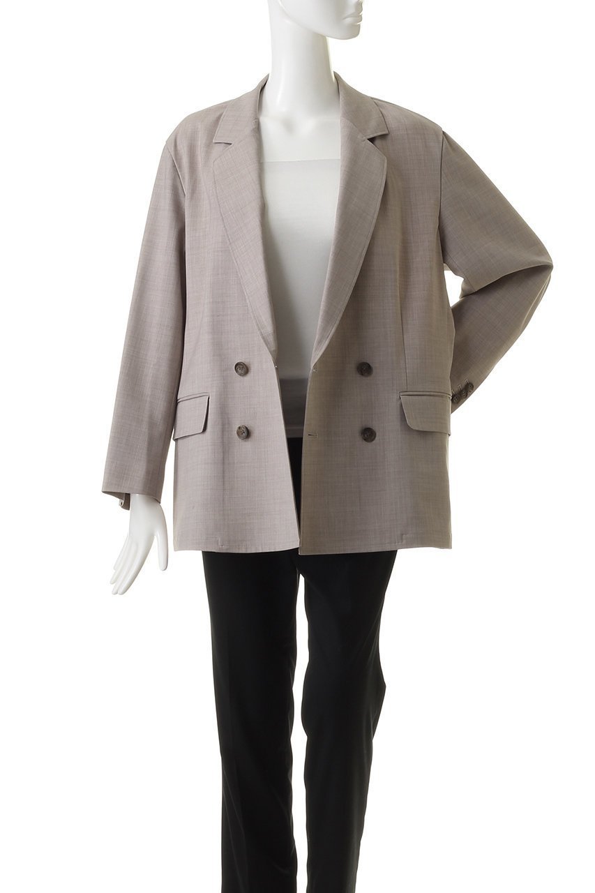 【ミディウミソリッド/MIDIUMISOLID】のテーラードダブルブレストジャケット 人気、トレンドファッション・服の通販 founy(ファニー) 　ファッション　Fashion　レディースファッション　Fashion for Women　アウター　Coat / Outerwear Collection　レディースジャケット・軽アウター　Jackets　おすすめ　Recommended / Our Picks　ジャケット　Jacket, Outerwear　ストレッチ　Stretch, Stretchy Fabric　セットアップ　Set-Up, Coordinated Outfit　ダブル　Double, Double-Breasted　エレガント 上品　Elegant　other-7|ID: prp329100004814731 ipo3291000000034970085