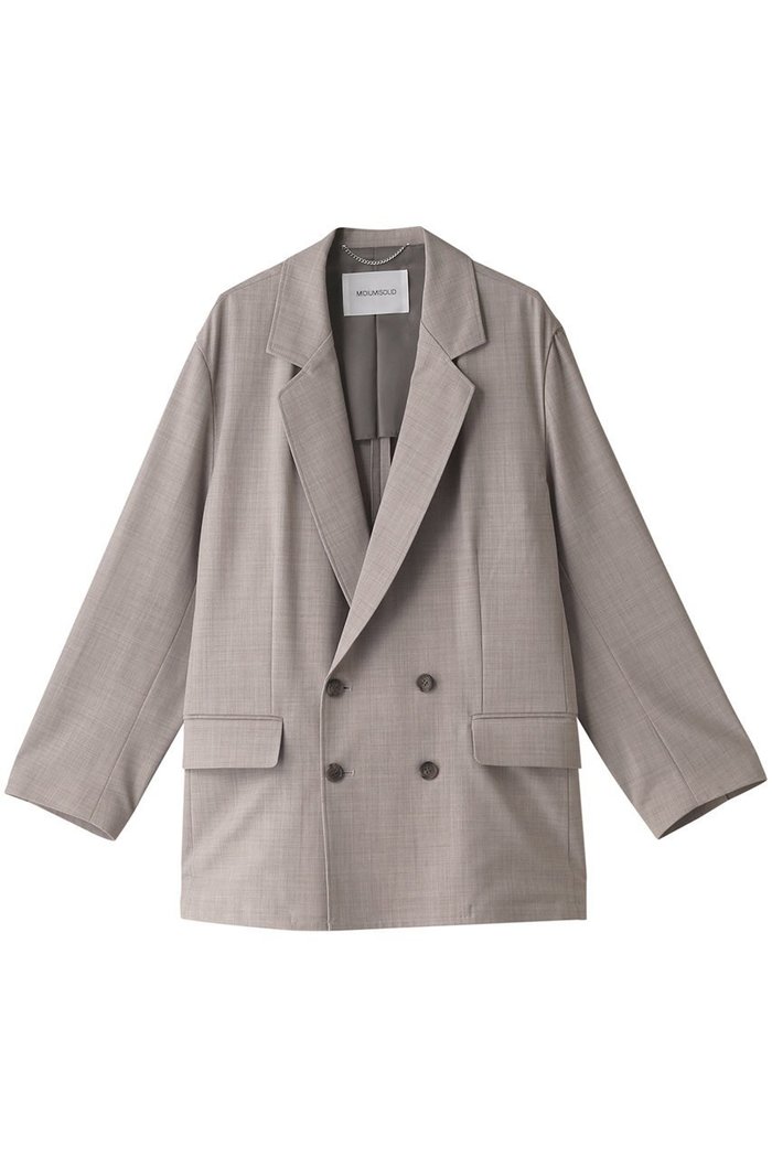 【ミディウミソリッド/MIDIUMISOLID】のテーラードダブルブレストジャケット インテリア・キッズ・メンズ・レディースファッション・服の通販 founy(ファニー) https://founy.com/ ファッション Fashion レディースファッション Fashion for Women アウター Coat / Outerwear Collection レディースジャケット・軽アウター Jackets おすすめ Recommended / Our Picks ジャケット Jacket, Outerwear ストレッチ Stretch, Stretchy Fabric セットアップ Set-Up, Coordinated Outfit ダブル Double, Double-Breasted エレガント 上品 Elegant |ID: prp329100004814731 ipo3291000000035944273