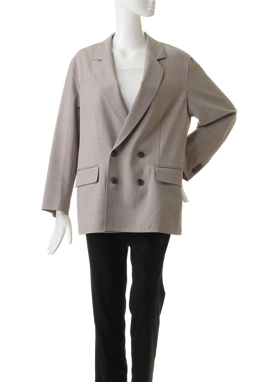 【ミディウミソリッド/MIDIUMISOLID】のテーラードダブルブレストジャケット 人気、トレンドファッション・服の通販 founy(ファニー) 　ファッション　Fashion　レディースファッション　Fashion for Women　アウター　Coat / Outerwear Collection　レディースジャケット・軽アウター　Jackets　おすすめ　Recommended / Our Picks　ジャケット　Jacket, Outerwear　ストレッチ　Stretch, Stretchy Fabric　セットアップ　Set-Up, Coordinated Outfit　ダブル　Double, Double-Breasted　エレガント 上品　Elegant　other-2|ID: prp329100004814731 ipo3291000000035944277