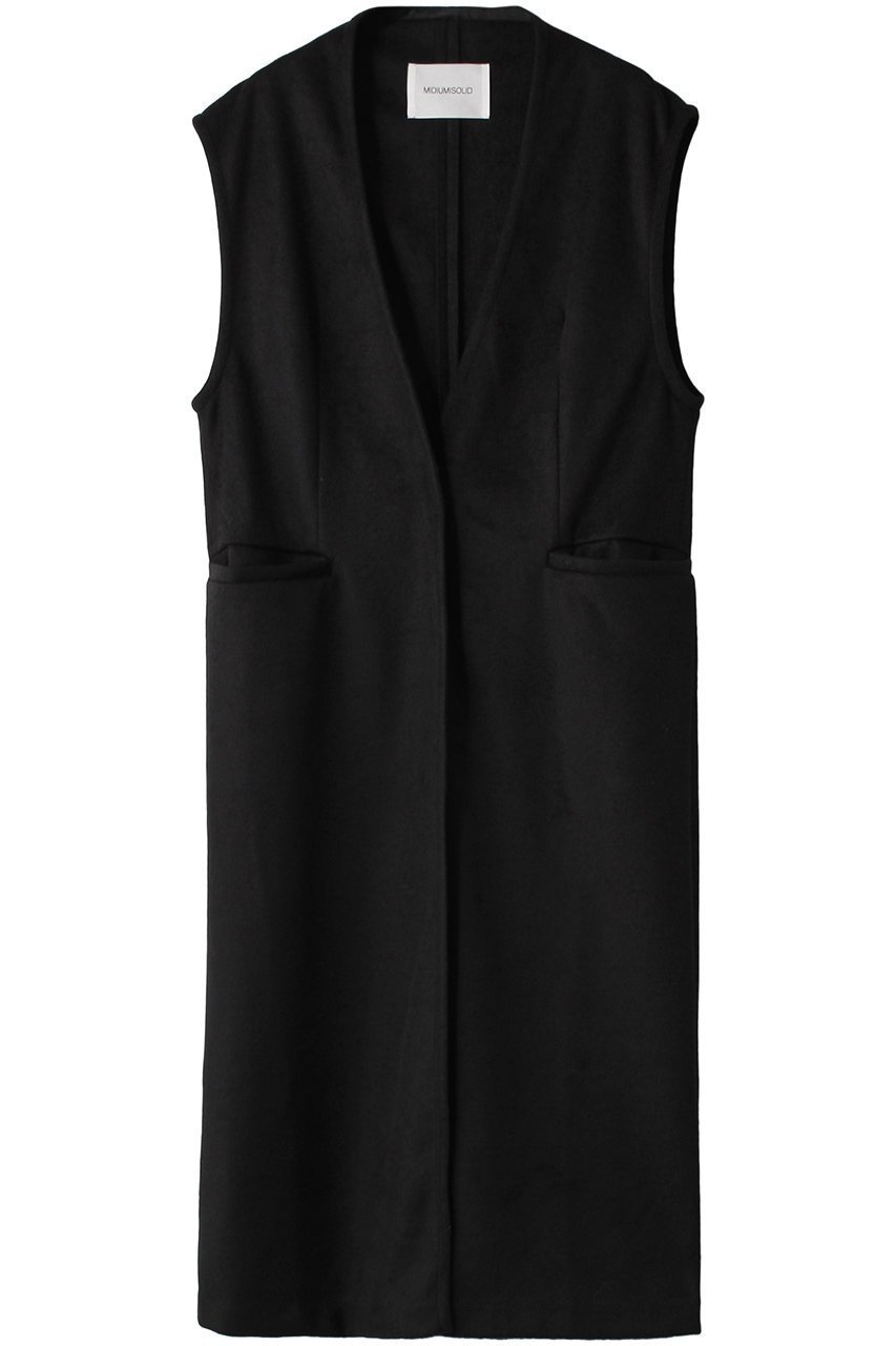【ミディウミソリッド/MIDIUMISOLID】のロングジレ インテリア・キッズ・メンズ・レディースファッション・服の通販 founy(ファニー) ファッション Fashion レディースファッション Fashion for Women アウター Coat / Outerwear Collection レディースジャケット・軽アウター Jackets シンプル Simple, Minimal ジャケット Jacket, Outerwear ベスト Vest, Waistcoat エレガント 上品 Elegant A/W・秋冬 Autumn/Winter ブラック|ID: prp329100004814733 ipo3291000000034970097