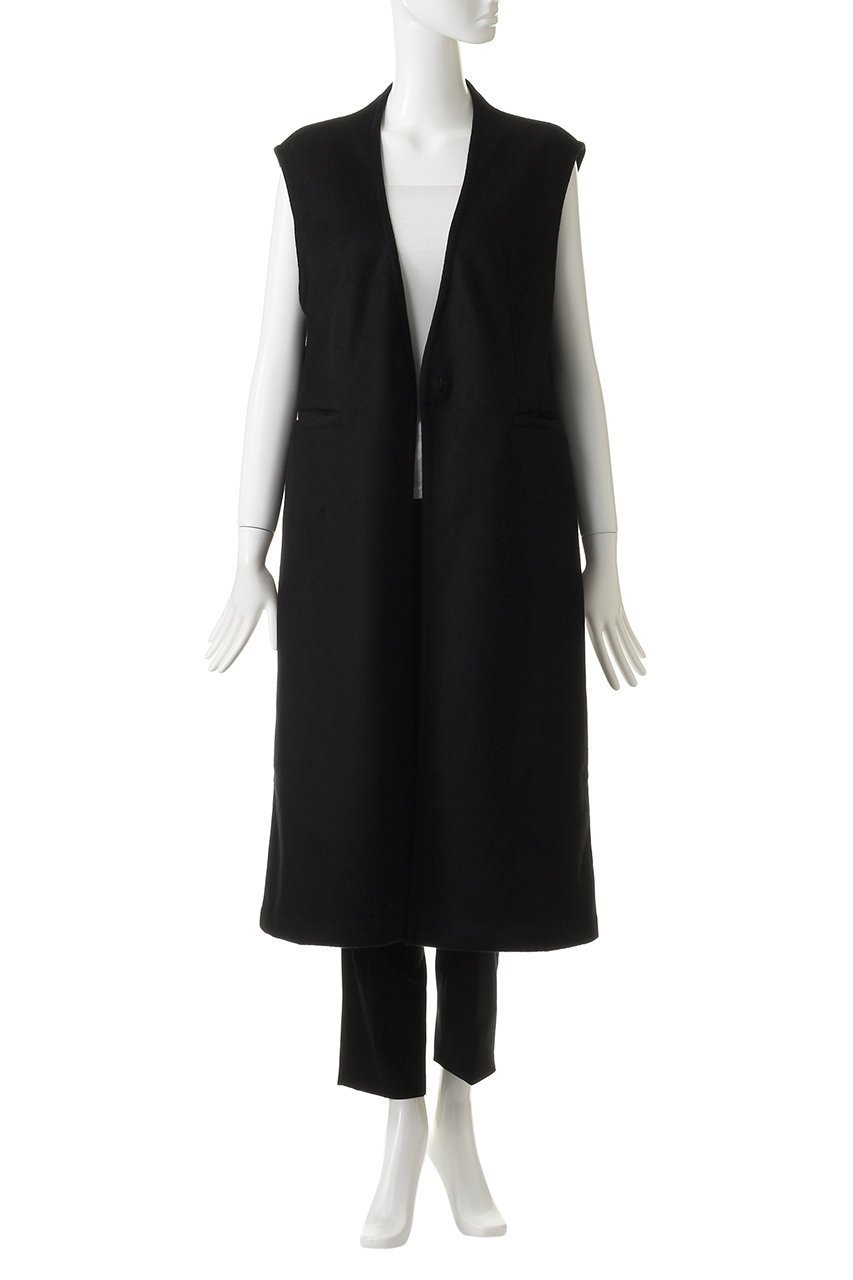 【ミディウミソリッド/MIDIUMISOLID】のロングジレ 人気、トレンドファッション・服の通販 founy(ファニー) 　ファッション　Fashion　レディースファッション　Fashion for Women　アウター　Coat / Outerwear Collection　レディースジャケット・軽アウター　Jackets　シンプル　Simple, Minimal　ジャケット　Jacket, Outerwear　ベスト　Vest, Waistcoat　エレガント 上品　Elegant　A/W・秋冬　Autumn/Winter　other-7|ID: prp329100004814733 ipo3291000000035883176