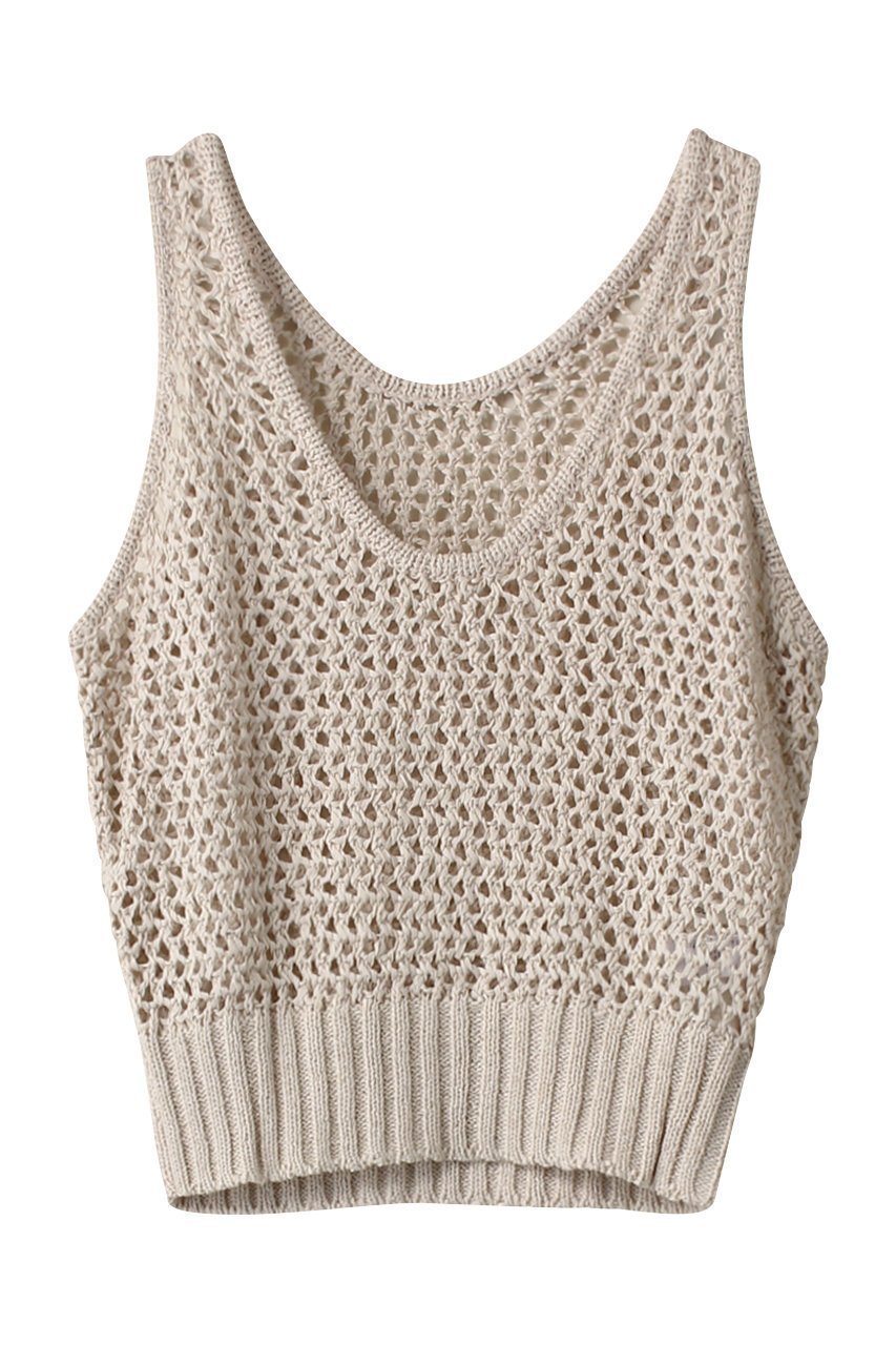 【ミディウミソリッド/MIDIUMISOLID】のmesh tight vest ベスト インテリア・キッズ・メンズ・レディースファッション・服の通販 founy(ファニー) 　ファッション　Fashion　レディースファッション　Fashion for Women　トップス・カットソー　Cut & Sew Tops　ニット　Knit Tops & Sweaters　ベスト&ジレ / 重ね着スタイル　Vests & Gilets　カジュアルプルオーバー・ニットトップス　Pullovers & Knit Tops / Casual Pullovers　シアー　Sheer, See-Through　ベスト　Vest, Waistcoat　メッシュ　Mesh, Net Fabric　夏　Summer　春　Spring　S/S・春夏　SS, Spring/Summer, Warm Season　beige|ID: prp329100004814739 ipo3291000000034970308