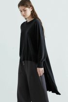 【ミディウミソリッド/MIDIUMISOLID】のcrew neck long back PO/ニットプルオーバー 人気、トレンドファッション・服の通販 founy(ファニー) ファッション Fashion レディースファッション Fashion for Women トップス・カットソー Cut & Sew Tops ニット Knit Tops & Sweaters カジュアルプルオーバー・ニットトップス Pullovers & Knit Tops / Casual Pullovers ショルダー Shoulder, Shoulder Strap スキニー Skinny, Slim Fit ドロップ Drop Shoulder, Dropped Style バランス Balance, Style Balance フロント Front, Front Design ボトム Bottoms, Lower Wear ワイド Wide, Wide Fit A/W・秋冬 Autumn/Winter thumbnail ブラック|ID: prp329100004814740 ipo3291000000034970320