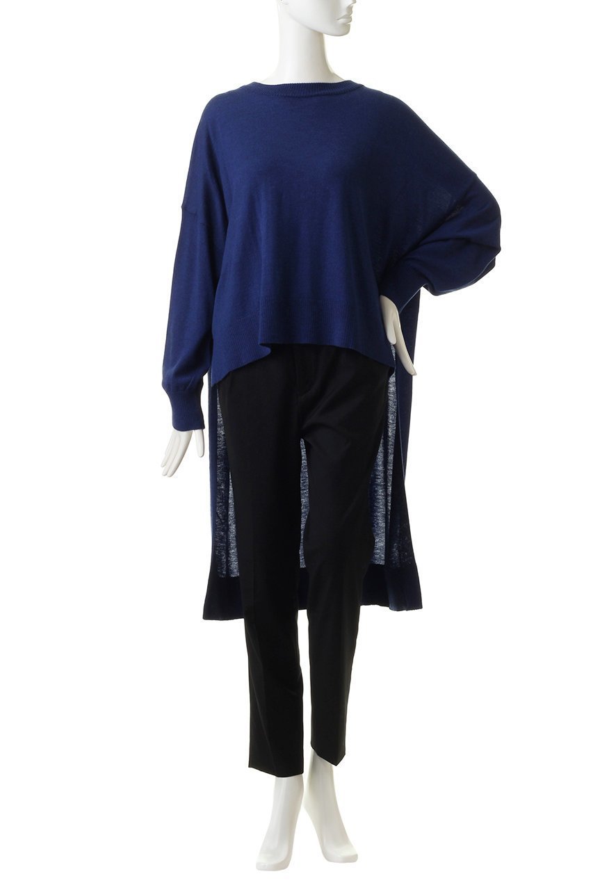 【ミディウミソリッド/MIDIUMISOLID】のcrew neck long back PO/ニットプルオーバー 人気、トレンドファッション・服の通販 founy(ファニー) 　ファッション　Fashion　レディースファッション　Fashion for Women　トップス・カットソー　Cut & Sew Tops　ニット　Knit Tops & Sweaters　カジュアルプルオーバー・ニットトップス　Pullovers & Knit Tops / Casual Pullovers　ショルダー　Shoulder, Shoulder Strap　スキニー　Skinny, Slim Fit　ドロップ　Drop Shoulder, Dropped Style　バランス　Balance, Style Balance　フロント　Front, Front Design　ボトム　Bottoms, Lower Wear　ワイド　Wide, Wide Fit　A/W・秋冬　Autumn/Winter　other-2|ID: prp329100004814740 ipo3291000000034970322