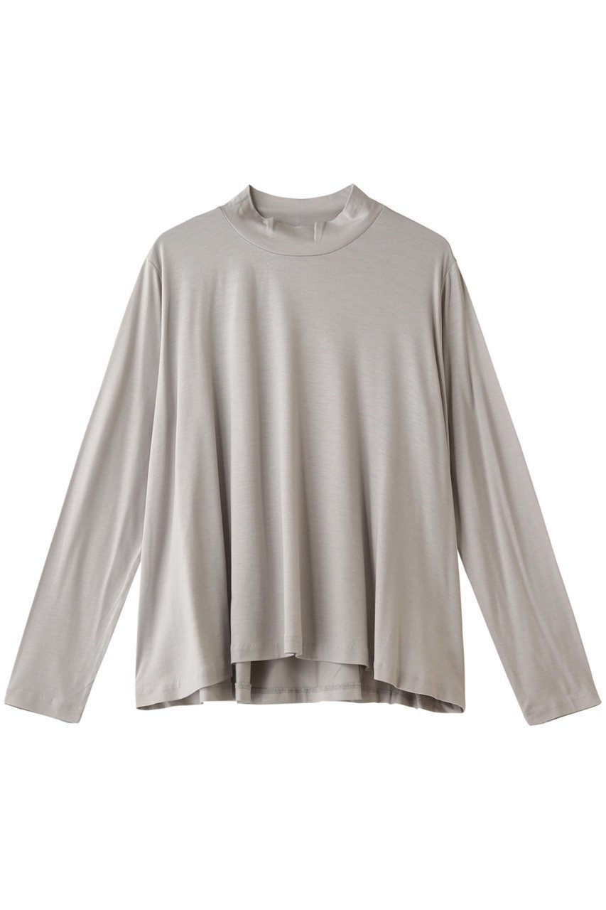 【ミディウミソリッド/MIDIUMISOLID】のhigh neck flare PO/プルオーバー インテリア・キッズ・メンズ・レディースファッション・服の通販 founy(ファニー) 　ファッション　Fashion　レディースファッション　Fashion for Women　トップス・カットソー　Cut & Sew Tops　ニット　Knit Tops & Sweaters　カジュアルプルオーバー・ニットトップス　Pullovers & Knit Tops / Casual Pullovers　シンプル　Simple, Minimal　ハイネック　High Neck, Mock Neck　フレア　Flare, Flared　エレガント 上品　Elegant　ライトグレー|ID: prp329100004814741 ipo3291000000034970329