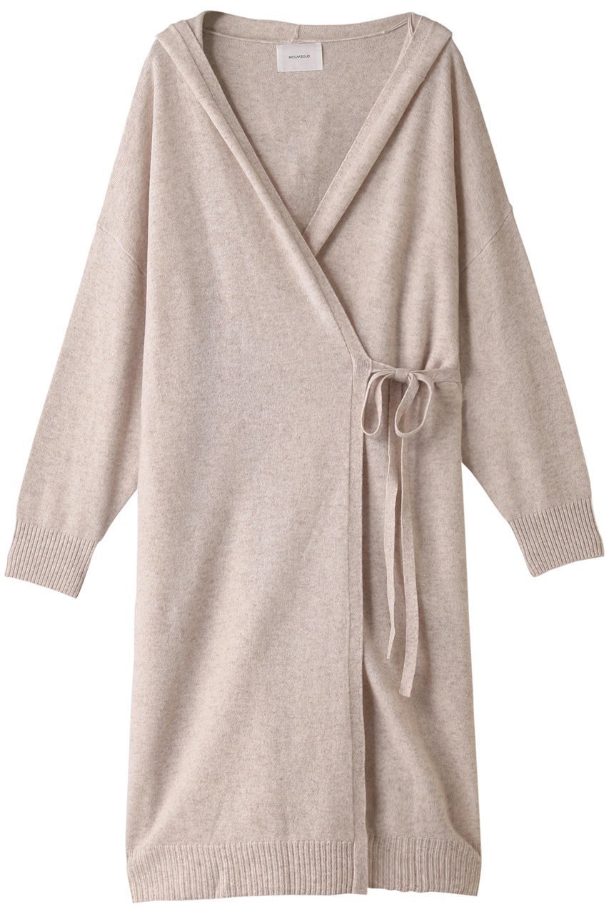 【ミディウミソリッド/MIDIUMISOLID】のhooded long CD/カーディガン インテリア・キッズ・メンズ・レディースファッション・服の通販 founy(ファニー) 　ファッション　Fashion　レディースファッション　Fashion for Women　トップス・カットソー　Cut & Sew Tops　ニット　Knit Tops & Sweaters　カーディガン・羽織り　Layered Style Cardigans　カーディガン　Cardigan, Knitwear　シンプル　Simple, Minimal　リボン　Ribbon, Bow　秋　Autumn　キナリ|ID: prp329100004814742 ipo3291000000034970336