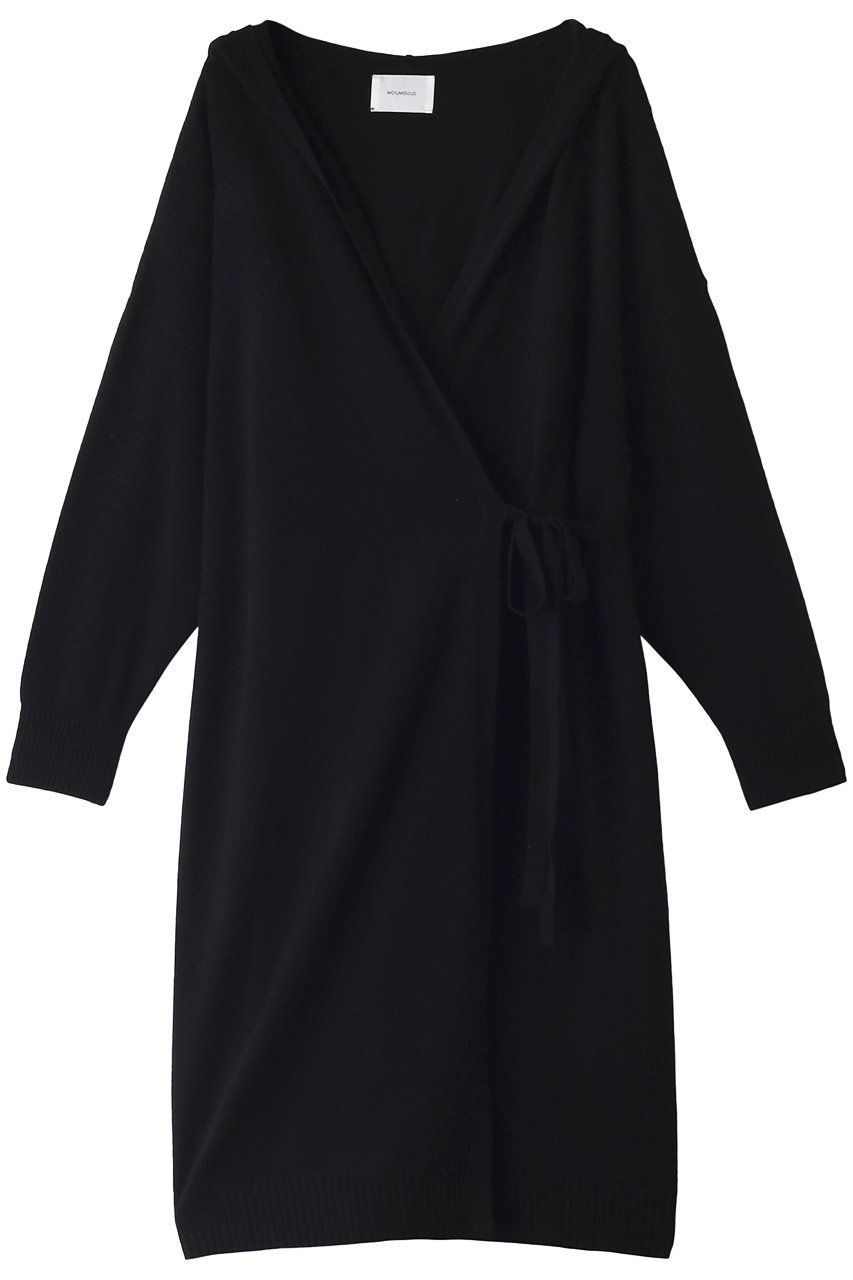 【ミディウミソリッド/MIDIUMISOLID】のhooded long CD/カーディガン インテリア・キッズ・メンズ・レディースファッション・服の通販 founy(ファニー) 　ファッション　Fashion　レディースファッション　Fashion for Women　トップス・カットソー　Cut & Sew Tops　ニット　Knit Tops & Sweaters　カーディガン・羽織り　Layered Style Cardigans　カーディガン　Cardigan, Knitwear　シンプル　Simple, Minimal　リボン　Ribbon, Bow　秋　Autumn　ブラック|ID: prp329100004814742 ipo3291000000034970337