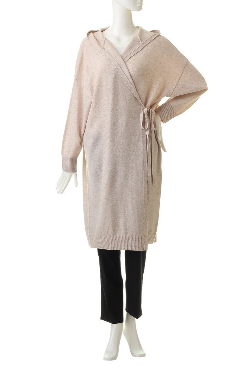 【ミディウミソリッド/MIDIUMISOLID】のhooded long CD/カーディガン 人気、トレンドファッション・服の通販 founy(ファニー) 　ファッション　Fashion　レディースファッション　Fashion for Women　トップス・カットソー　Cut & Sew Tops　ニット　Knit Tops & Sweaters　カーディガン・羽織り　Layered Style Cardigans　カーディガン　Cardigan, Knitwear　シンプル　Simple, Minimal　リボン　Ribbon, Bow　秋　Autumn　other-2|ID: prp329100004814742 ipo3291000000034970338