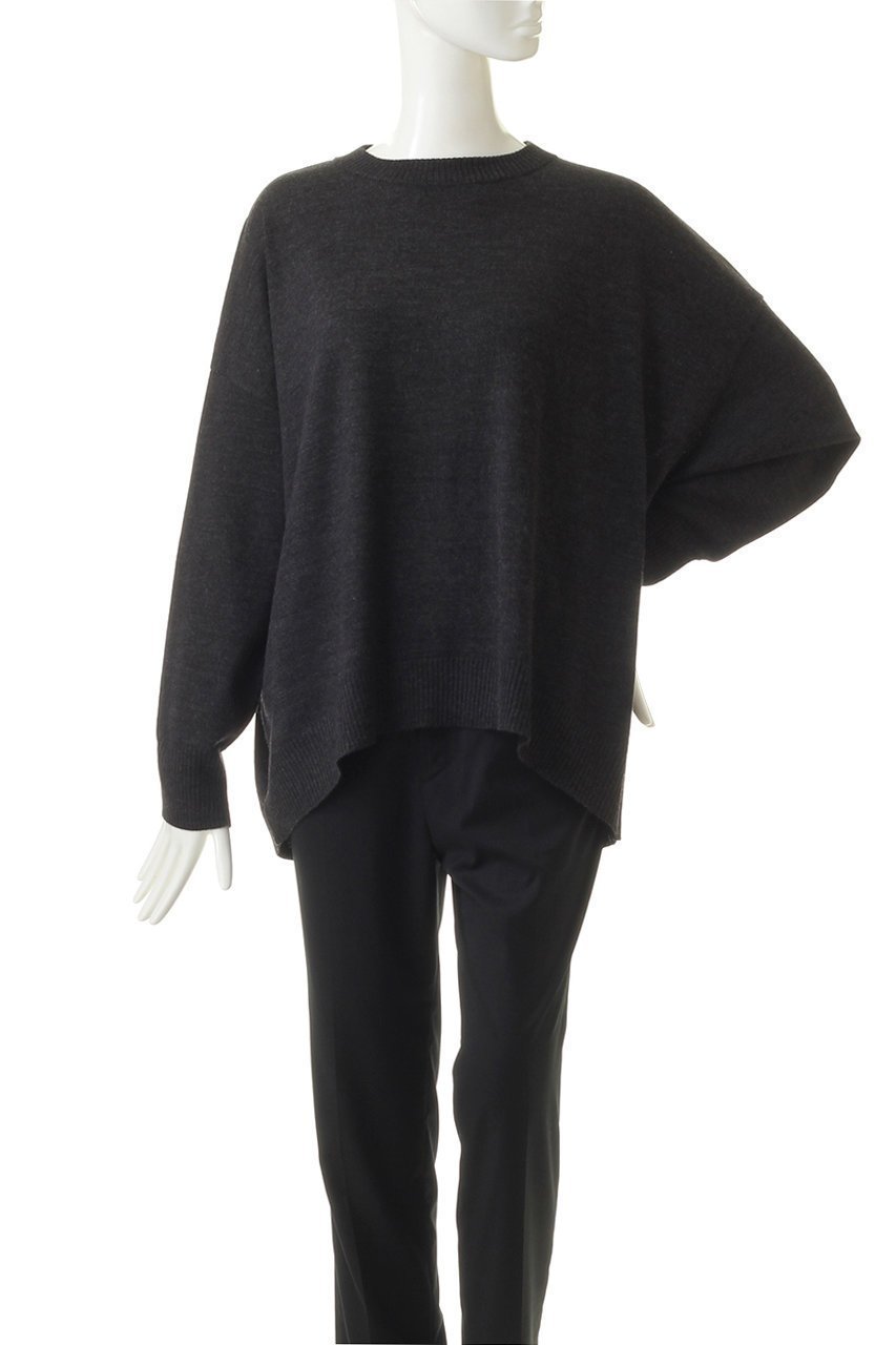 【ミディウミソリッド/MIDIUMISOLID】のcrew neck PO/プルオーバー 人気、トレンドファッション・服の通販 founy(ファニー) 　ファッション　Fashion　レディースファッション　Fashion for Women　トップス・カットソー　Cut & Sew Tops　ニット　Knit Tops & Sweaters　カジュアルプルオーバー・ニットトップス　Pullovers & Knit Tops / Casual Pullovers　シンプル　Simple, Minimal　メランジ　Melange, Mixed Yarn　other-2|ID: prp329100004814743 ipo3291000000034970345