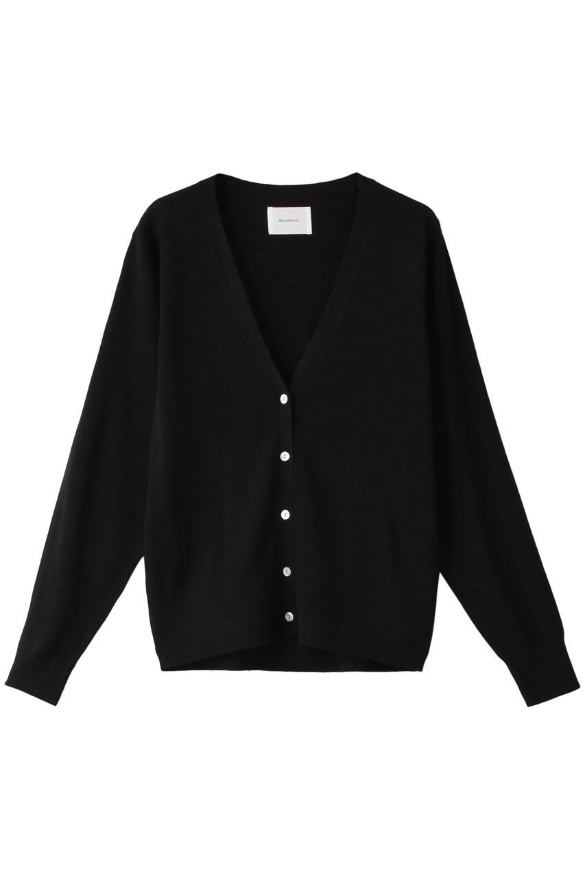 【ミディウミソリッド/MIDIUMISOLID】のV neck CD/Vネックカーディガン インテリア・キッズ・メンズ・レディースファッション・服の通販 founy(ファニー) 　ファッション　Fashion　レディースファッション　Fashion for Women　トップス・カットソー　Cut & Sew Tops　ニット　Knit Tops & Sweaters　カーディガン・羽織り　Layered Style Cardigans　Vネックトップス　V-Neck Tops / V-Cut Neckline Shirts　カーディガン　Cardigan, Knitwear　シンプル　Simple, Minimal　ブラック|ID: prp329100004814744 ipo3291000000034970351