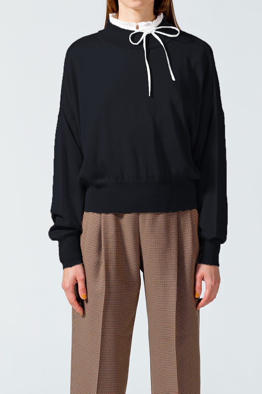 【ミディウミソリッド/MIDIUMISOLID】のmock neck PO/プルオーバー 人気、トレンドファッション・服の通販 founy(ファニー) 　ファッション　Fashion　レディースファッション　Fashion for Women　トップス・カットソー　Cut & Sew Tops　ニット　Knit Tops & Sweaters　カジュアルプルオーバー・ニットトップス　Pullovers & Knit Tops / Casual Pullovers　シンプル　Simple, Minimal　今季　This Season, Current Season　other-6|ID: prp329100004814745 ipo3291000000034970365