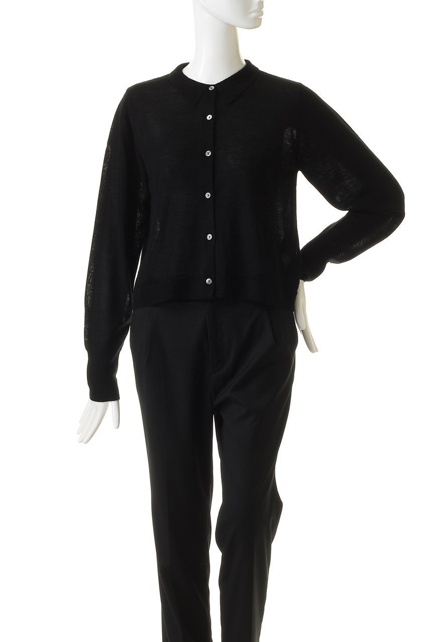 【ミディウミソリッド/MIDIUMISOLID】のパフスリーブニットカーディガン 人気、トレンドファッション・服の通販 founy(ファニー) 　ファッション　Fashion　レディースファッション　Fashion for Women　トップス・カットソー　Cut & Sew Tops　ニット　Knit Tops & Sweaters　カーディガン・羽織り　Layered Style Cardigans　カーディガン　Cardigan, Knitwear　シアー　Sheer, See-Through　シンプル　Simple, Minimal　フェミニン　Feminine, Girly　other-2|ID: prp329100004814746 ipo3291000000034970368