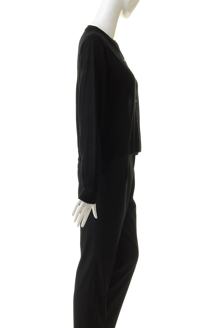 【ミディウミソリッド/MIDIUMISOLID】のパフスリーブニットカーディガン 人気、トレンドファッション・服の通販 founy(ファニー) 　ファッション　Fashion　レディースファッション　Fashion for Women　トップス・カットソー　Cut & Sew Tops　ニット　Knit Tops & Sweaters　カーディガン・羽織り　Layered Style Cardigans　カーディガン　Cardigan, Knitwear　シアー　Sheer, See-Through　シンプル　Simple, Minimal　フェミニン　Feminine, Girly　other-3|ID: prp329100004814746 ipo3291000000035883201