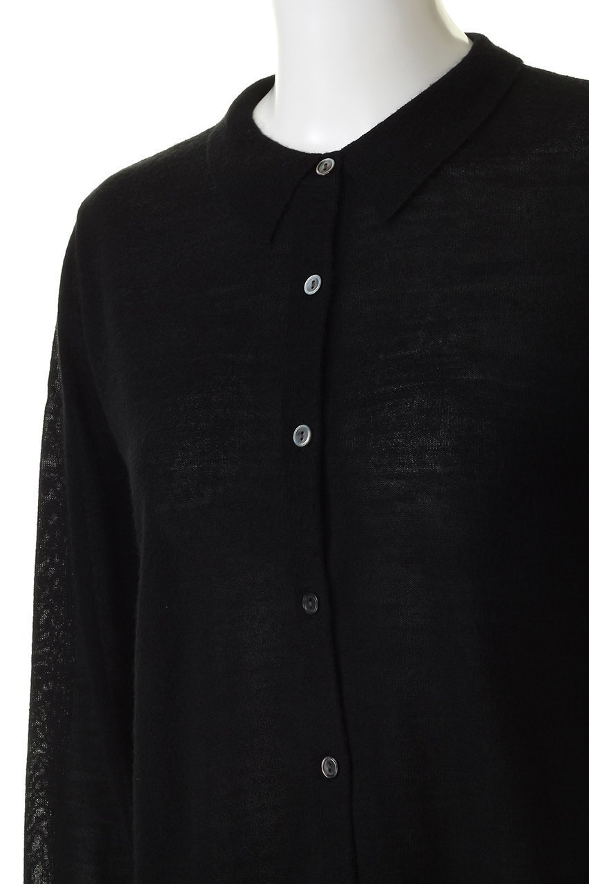 【ミディウミソリッド/MIDIUMISOLID】のパフスリーブニットカーディガン 人気、トレンドファッション・服の通販 founy(ファニー) 　ファッション　Fashion　レディースファッション　Fashion for Women　トップス・カットソー　Cut & Sew Tops　ニット　Knit Tops & Sweaters　カーディガン・羽織り　Layered Style Cardigans　カーディガン　Cardigan, Knitwear　シアー　Sheer, See-Through　シンプル　Simple, Minimal　フェミニン　Feminine, Girly　other-5|ID: prp329100004814746 ipo3291000000035883203