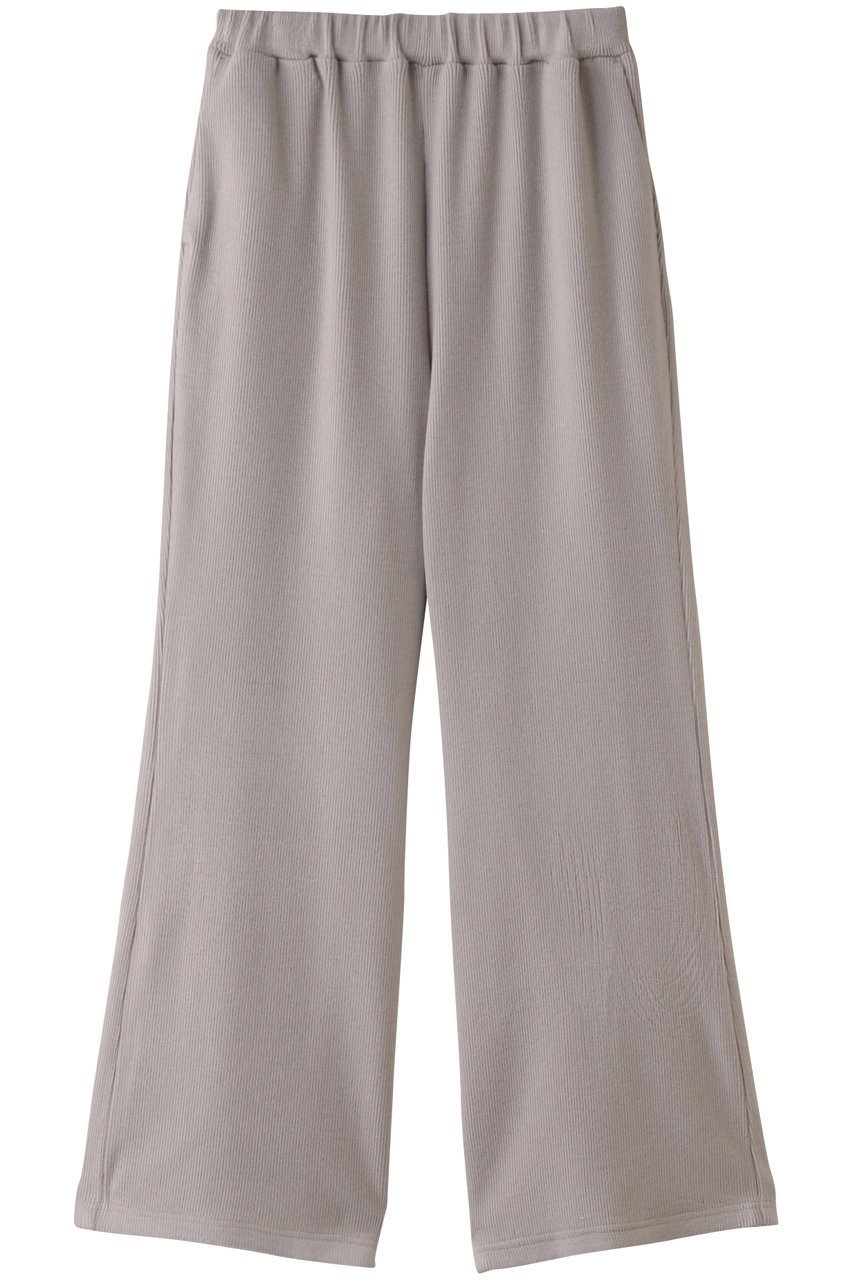【ミディウミソリッド/MIDIUMISOLID】のrib flare PT パンツ インテリア・キッズ・メンズ・レディースファッション・服の通販 founy(ファニー) 　ファッション　Fashion　レディースファッション　Fashion for Women　パンツ　Pants & Trousers　おすすめ　Recommended / Our Picks　アクリル　Acrylic Material　セットアップ　Set-Up, Coordinated Outfit　フレア　Flare, Flared　A/W・秋冬　Autumn/Winter　l.gray|ID: prp329100004814750 ipo3291000000035944304