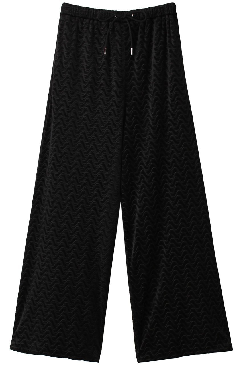 【ミディウミソリッド/MIDIUMISOLID】のピンティングベロアワイドパンツ インテリア・キッズ・メンズ・レディースファッション・服の通販 founy(ファニー) ファッション Fashion レディースファッション Fashion for Women パンツ Pants & Trousers おすすめ Recommended / Our Picks ウェーブ Wavy Pattern セットアップ Set-Up, Coordinated Outfit ブルゾン Blouson, Bomber Jacket ベロア Velour, Soft Velvet ブラック|ID: prp329100004814752 ipo3291000000034970603