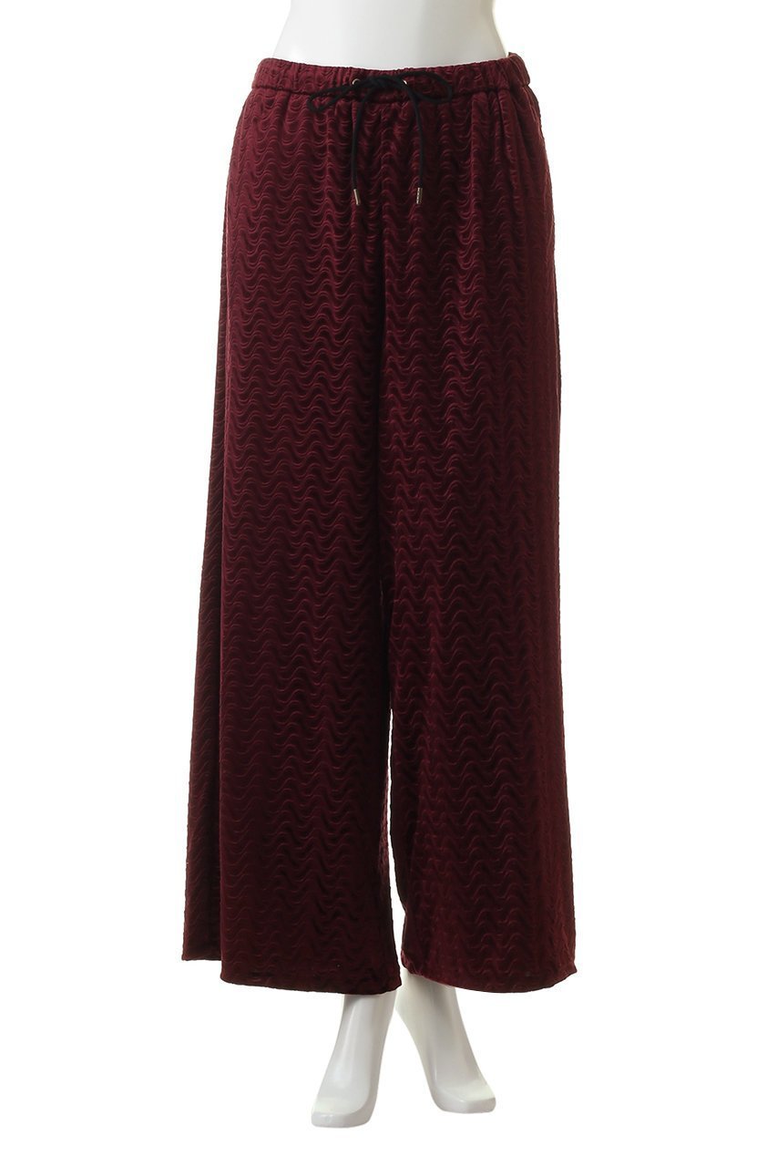 【ミディウミソリッド/MIDIUMISOLID】のピンティングベロアワイドパンツ 人気、トレンドファッション・服の通販 founy(ファニー) ファッション Fashion レディースファッション Fashion for Women パンツ Pants & Trousers おすすめ Recommended / Our Picks ウェーブ Wavy Pattern セットアップ Set-Up, Coordinated Outfit ブルゾン Blouson, Bomber Jacket ベロア Velour, Soft Velvet other-2|ID: prp329100004814752 ipo3291000000034970604