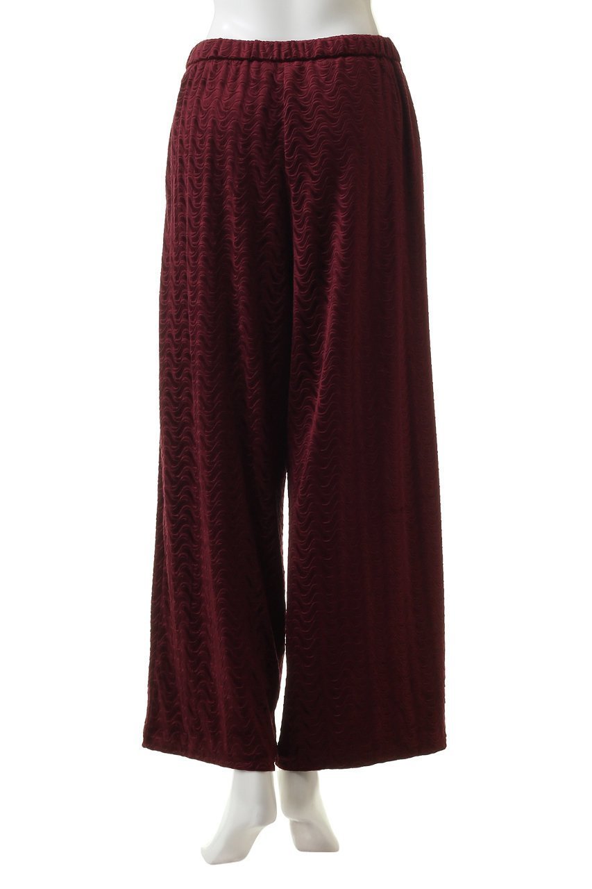 【ミディウミソリッド/MIDIUMISOLID】のピンティングベロアワイドパンツ 人気、トレンドファッション・服の通販 founy(ファニー) 　ファッション　Fashion　レディースファッション　Fashion for Women　パンツ　Pants & Trousers　おすすめ　Recommended / Our Picks　ウェーブ　Wavy Pattern　セットアップ　Set-Up, Coordinated Outfit　ブルゾン　Blouson, Bomber Jacket　ベロア　Velour, Soft Velvet　other-4|ID: prp329100004814752 ipo3291000000035883212