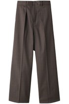 【ミディウミソリッド/MIDIUMISOLID】のセンタープレスストレートパンツ(チェック) 人気、トレンドファッション・服の通販 founy(ファニー) ファッション Fashion レディースファッション Fashion for Women パンツ Pants & Trousers なめらか Smooth, Silky Texture ストレート Straight, Straight Cut チェック Check, Plaid, Tartan ロング Long, Long-Length エレガント 上品 Elegant 人気 Popular, Best Seller thumbnail ブラウン|ID: prp329100004814757 ipo3291000000035883230