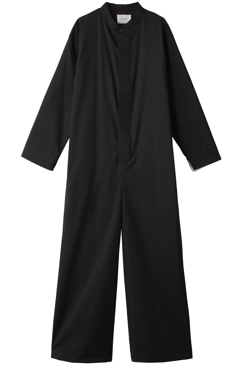 【ミディウミソリッド/MIDIUMISOLID】のno collar jumpsuit ジャンプスーツ インテリア・キッズ・メンズ・レディースファッション・服の通販 founy(ファニー) ファッション Fashion レディースファッション Fashion for Women パンツ Pants & Trousers シンプル Simple, Minimal スリーブ Sleeve, Long Sleeve / Short Sleeve スーツ Suit, Formalwear ロング Long, Long-Length ブラック|ID: prp329100004814758 ipo3291000000035944321