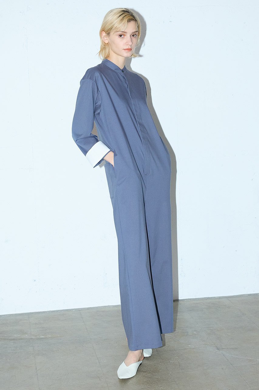 【ミディウミソリッド/MIDIUMISOLID】のno collar jumpsuit ジャンプスーツ 人気、トレンドファッション・服の通販 founy(ファニー) ファッション Fashion レディースファッション Fashion for Women パンツ Pants & Trousers シンプル Simple, Minimal スリーブ Sleeve, Long Sleeve / Short Sleeve スーツ Suit, Formalwear ロング Long, Long-Length other-6|ID: prp329100004814758 ipo3291000000035944326