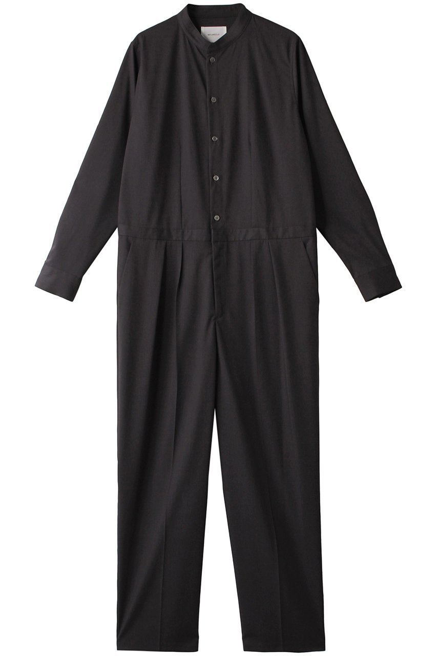【ミディウミソリッド/MIDIUMISOLID】のjumpsuit ジャンプスーツ インテリア・キッズ・メンズ・レディースファッション・服の通販 founy(ファニー) 　ファッション　Fashion　レディースファッション　Fashion for Women　パンツ　Pants & Trousers　アクセサリー　Fashion Accessories　スタンド　Stand Collar, Upright Stand　スーツ　Suit, Formalwear　フロント　Front, Front Design　マニッシュ　Mannish, Boyish　ロング　Long, Long-Length　c.gray|ID: prp329100004814759 ipo3291000000034970668