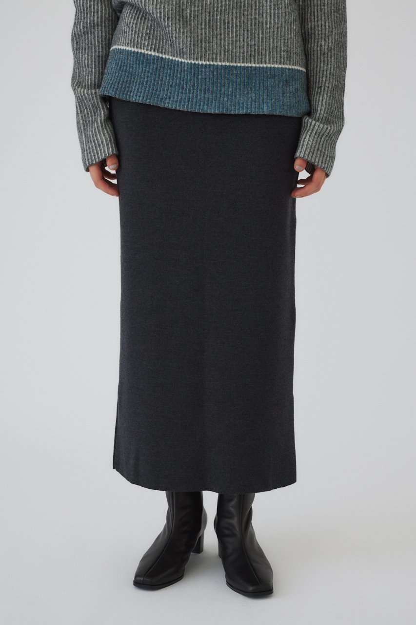 【リムアーク/RIM.ARK】の4type basic knit SK/スカート インテリア・キッズ・メンズ・レディースファッション・服の通販 founy(ファニー) ファッション Fashion レディースファッション Fashion for Women スカート Skirts ロングスカート Long Skirts / Maxi & Midi Skirts おすすめ Recommended / Our Picks シンプル Simple, Minimal タイトスカート Pencil Skirt, Tight Skirt ベスト Vest, Waistcoat ロング Long, Long-Length チャコールグレー|ID: prp329100004814765 ipo3291000000034970754