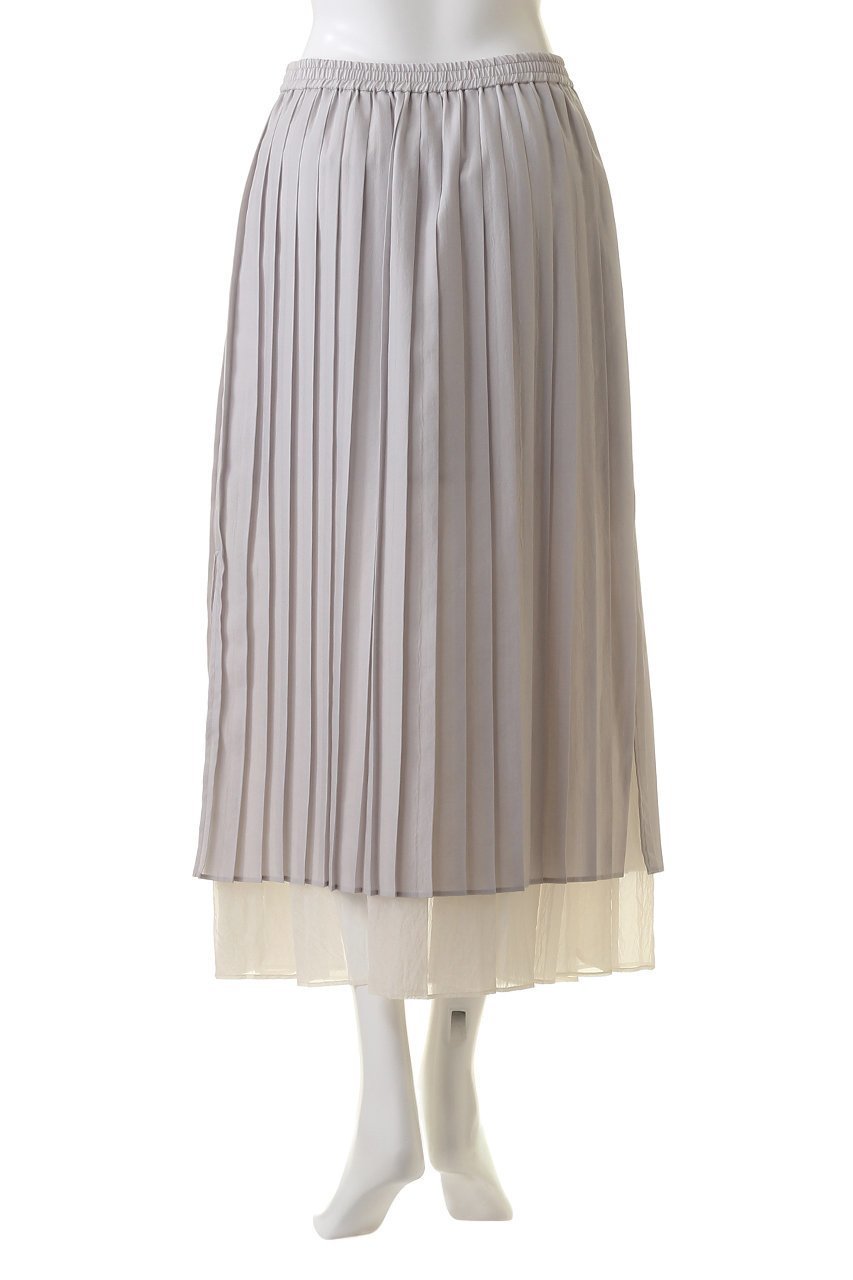 【ミディウミソリッド/MIDIUMISOLID】のtulle layered pleats SK スカート 人気、トレンドファッション・服の通販 founy(ファニー) 　ファッション　Fashion　レディースファッション　Fashion for Women　スカート　Skirts　ロングスカート　Long Skirts / Maxi & Midi Skirts　おすすめ　Recommended / Our Picks　チュール　Tulip, Tulip Motif　プリーツ　Pleats, Pleated　マニッシュ　Mannish, Boyish　ロング　Long, Long-Length　other-4|ID: prp329100004814768 ipo3291000000035883258