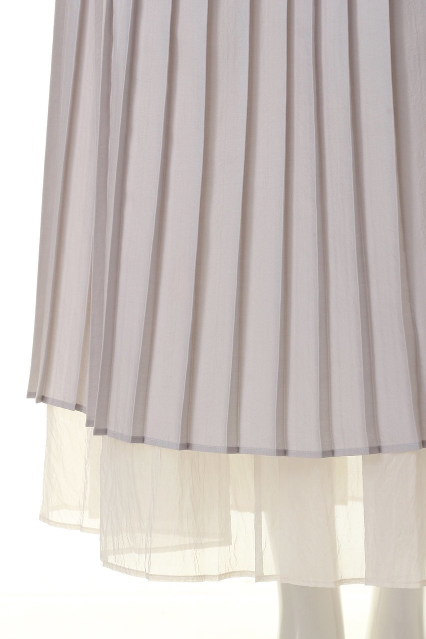 【ミディウミソリッド/MIDIUMISOLID】のtulle layered pleats SK スカート 人気、トレンドファッション・服の通販 founy(ファニー) 　ファッション　Fashion　レディースファッション　Fashion for Women　スカート　Skirts　ロングスカート　Long Skirts / Maxi & Midi Skirts　おすすめ　Recommended / Our Picks　チュール　Tulip, Tulip Motif　プリーツ　Pleats, Pleated　マニッシュ　Mannish, Boyish　ロング　Long, Long-Length　other-5|ID: prp329100004814768 ipo3291000000035883259