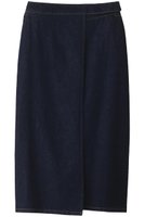 【ミディウミソリッド/MIDIUMISOLID】のdenim wrap SK スカート 人気、トレンドファッション・服の通販 founy(ファニー) ファッション Fashion レディースファッション Fashion for Women スカート Skirts ロングスカート Long Skirts / Maxi & Midi Skirts ロング Long, Long-Length エレガント 上品 Elegant |ID:prp329100004814769