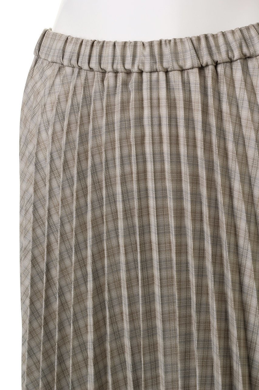 【ミディウミソリッド/MIDIUMISOLID】のプリーツスカート(チェック) 人気、トレンドファッション・服の通販 founy(ファニー) 　ファッション　Fashion　レディースファッション　Fashion for Women　スカート　Skirts　プリーツスカート / 上品フェミニンスタイル　Pleated Skirts　ロングスカート　Long Skirts / Maxi & Midi Skirts　おすすめ　Recommended / Our Picks　シンプル　Simple, Minimal　ジャケット　Jacket, Outerwear　セットアップ　Set-Up, Coordinated Outfit　チェック　Check, Plaid, Tartan　プリーツ　Pleats, Pleated　ロング　Long, Long-Length　無地　Plain, Solid Color　other-5|ID: prp329100004814772 ipo3291000000035783185