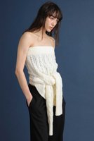 【ブリル/BRILL】の5WAY アランニット 人気、トレンドファッション・服の通販 founy(ファニー) ファッション Fashion レディースファッション Fashion for Women トップス・カットソー Cut & Sew Tops ニット Knit Tops & Sweaters カジュアルプルオーバー・ニットトップス Pullovers & Knit Tops / Casual Pullovers ショート Short, Short Length ビスチェ Bustier, Corset Top 再入荷 Restock / Back in Stock |ID:prp329100004814774