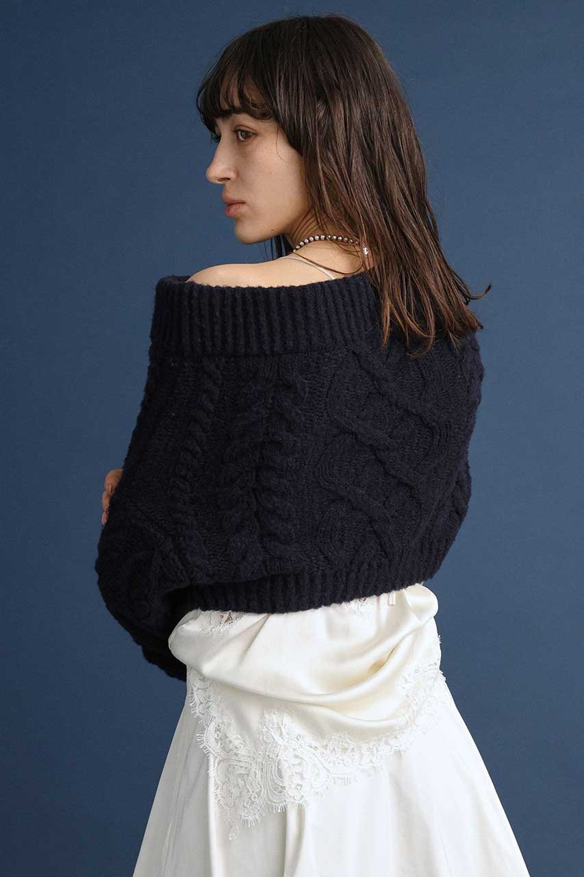 【ブリル/BRILL】の5WAY アランニット 人気、トレンドファッション・服の通販 founy(ファニー) 　ファッション　Fashion　レディースファッション　Fashion for Women　トップス・カットソー　Cut & Sew Tops　ニット　Knit Tops & Sweaters　カジュアルプルオーバー・ニットトップス　Pullovers & Knit Tops / Casual Pullovers　ショート　Short, Short Length　ビスチェ　Bustier, Corset Top　再入荷　Restock / Back in Stock　other-4|ID: prp329100004814774 ipo3291000000034970948