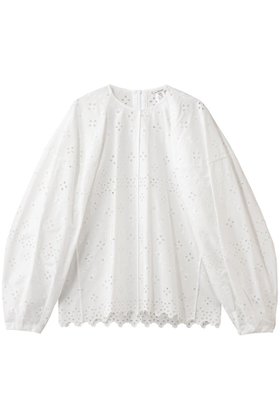 【ブラミンク/BLAMINK】のエンブロイダリーボリュームスリーブブラウス 人気、トレンドファッション・服の通販 founy(ファニー) ファッション Fashion レディースファッション Fashion for Women トップス・カットソー Cut & Sew Tops シャツ・ブラウス・オフィスカジュアル Elegant Blouses & Button-Ups ボリューム袖・フリルスリーブブラウス Voluminous & Ruffle Sleeves / Puffy Sleeve Tops シンプル Simple, Minimal スリーブ Sleeve, Long Sleeve / Short Sleeve センター Center, Center Line フェミニン Feminine, Girly フレア Flare, Flared ロング Long, Long-Length |ID:prp329100004815814