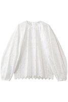 【ブラミンク/BLAMINK】のエンブロイダリーボリュームスリーブブラウス 人気、トレンドファッション・服の通販 founy(ファニー) ファッション Fashion レディースファッション Fashion for Women トップス・カットソー Cut & Sew Tops シャツ・ブラウス・オフィスカジュアル Elegant Blouses & Button-Ups ボリューム袖・フリルスリーブブラウス Voluminous & Ruffle Sleeves / Puffy Sleeve Tops シンプル Simple, Minimal スリーブ Sleeve, Long Sleeve / Short Sleeve センター Center, Center Line フェミニン Feminine, Girly フレア Flare, Flared ロング Long, Long-Length |ID:prp329100004815814