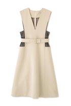 【アドーア/ADORE】のバイカラーボンディングワンピース 人気、トレンドファッション・服の通販 founy(ファニー) ファッション Fashion レディースファッション Fashion for Women ワンピース Dresses チュニック Tunic Tops & Dresses チュニック Tunic, Long Top フォルム Silhouette, Form ボンディング Bonding, Bonded Fabric メッシュ Mesh, Net Fabric ロング Long, Long-Length 新作・新入荷 New Arrivals / New In thumbnail ベージュ|ID: prp329100004815816 ipo3291000000034979199