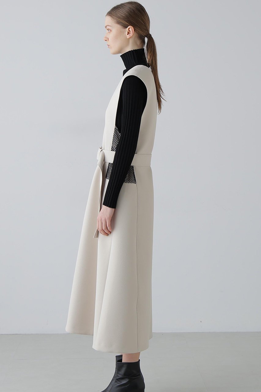 【アドーア/ADORE】のバイカラーボンディングワンピース 人気、トレンドファッション・服の通販 founy(ファニー) 　ファッション　Fashion　レディースファッション　Fashion for Women　ワンピース　Dresses　チュニック　Tunic Tops & Dresses　チュニック　Tunic, Long Top　フォルム　Silhouette, Form　ボンディング　Bonding, Bonded Fabric　メッシュ　Mesh, Net Fabric　ロング　Long, Long-Length　新作・新入荷　New Arrivals / New In　other-4|ID: prp329100004815816 ipo3291000000034979202