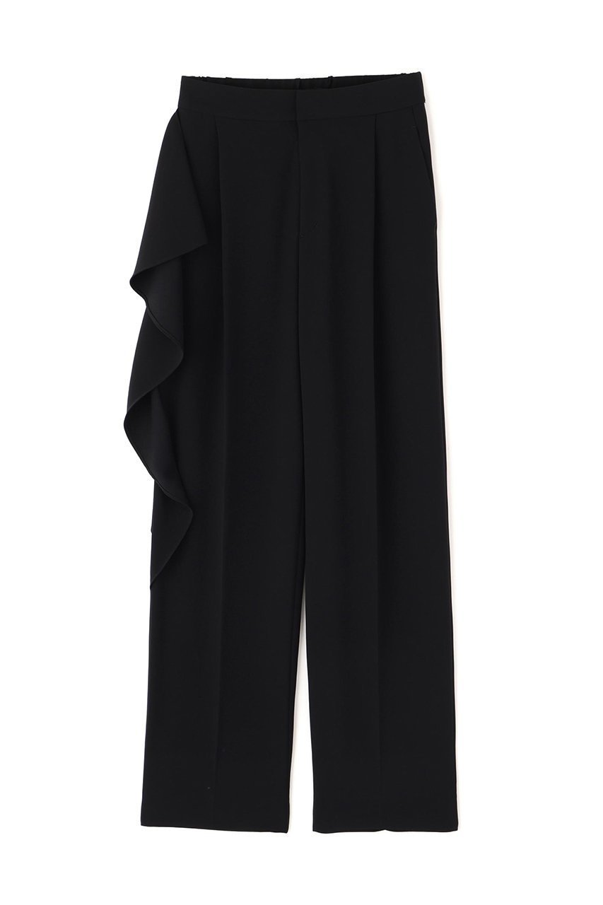 【アドーア/ADORE】のバックサテンジョーゼットパンツ インテリア・キッズ・メンズ・レディースファッション・服の通販 founy(ファニー) 　ファッション　Fashion　レディースファッション　Fashion for Women　パンツ　Pants & Trousers　バッグ　Bags　アシンメトリー　Asymmetrical Style　サテン　Satin, Glossy Fabric　ジョーゼット　Georgette, Semi-Sheer Fabric　ストレッチ　Stretch, Stretchy Fabric　エレガント 上品　Elegant　新作・新入荷　New Arrivals / New In　ブラック|ID: prp329100004815818 ipo3291000000034979212