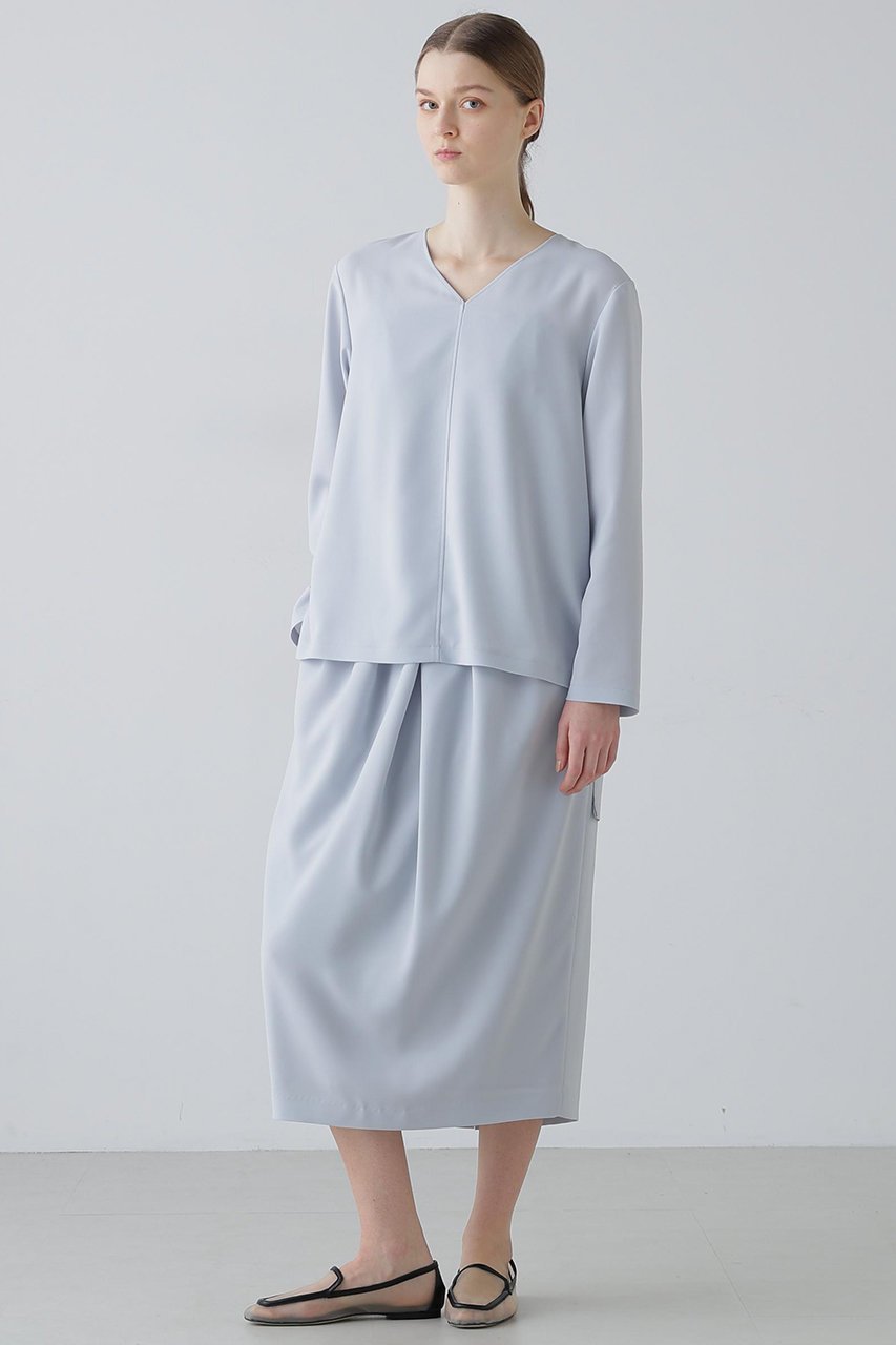 【アドーア/ADORE】のバックサテンジョーゼットスカート 人気、トレンドファッション・服の通販 founy(ファニー) 　ファッション　Fashion　レディースファッション　Fashion for Women　スカート　Skirts　ロングスカート　Long Skirts / Maxi & Midi Skirts　バッグ　Bags　サテン　Satin, Glossy Fabric　ジョーゼット　Georgette, Semi-Sheer Fabric　ストレッチ　Stretch, Stretchy Fabric　ロング　Long, Long-Length　other-2|ID: prp329100004815821 ipo3291000000035669760