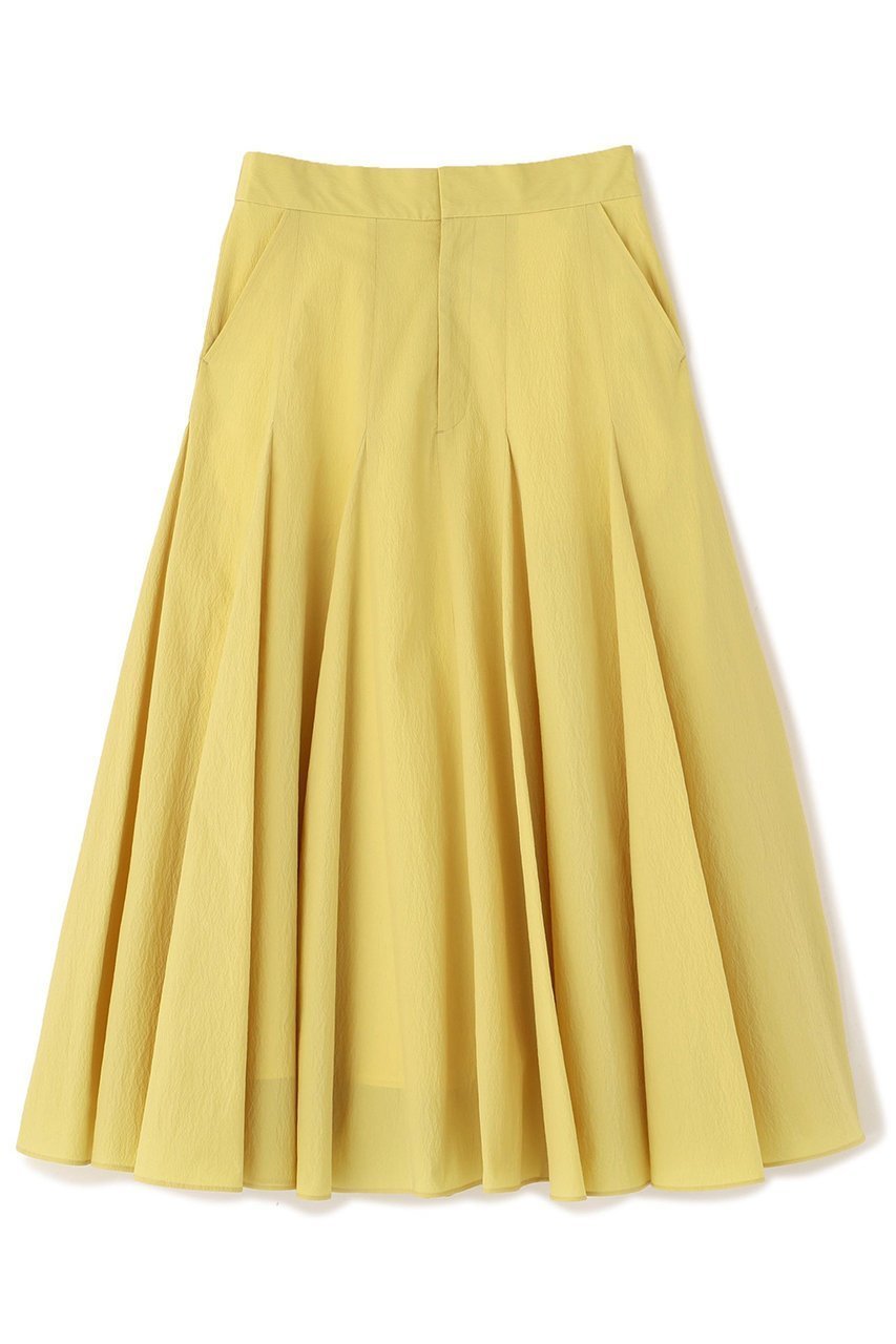 【アドーア/ADORE】のペーパーライクナイロンスカート インテリア・キッズ・メンズ・レディースファッション・服の通販 founy(ファニー) 　ファッション　Fashion　レディースファッション　Fashion for Women　スカート　Skirts　ロングスカート　Long Skirts / Maxi & Midi Skirts　シンプル　Simple, Minimal　タフタ　Taffeta, Structured Fabric　ロング　Long, Long-Length　新作・新入荷　New Arrivals / New In　イエロー|ID: prp329100004815823 ipo3291000000034979257