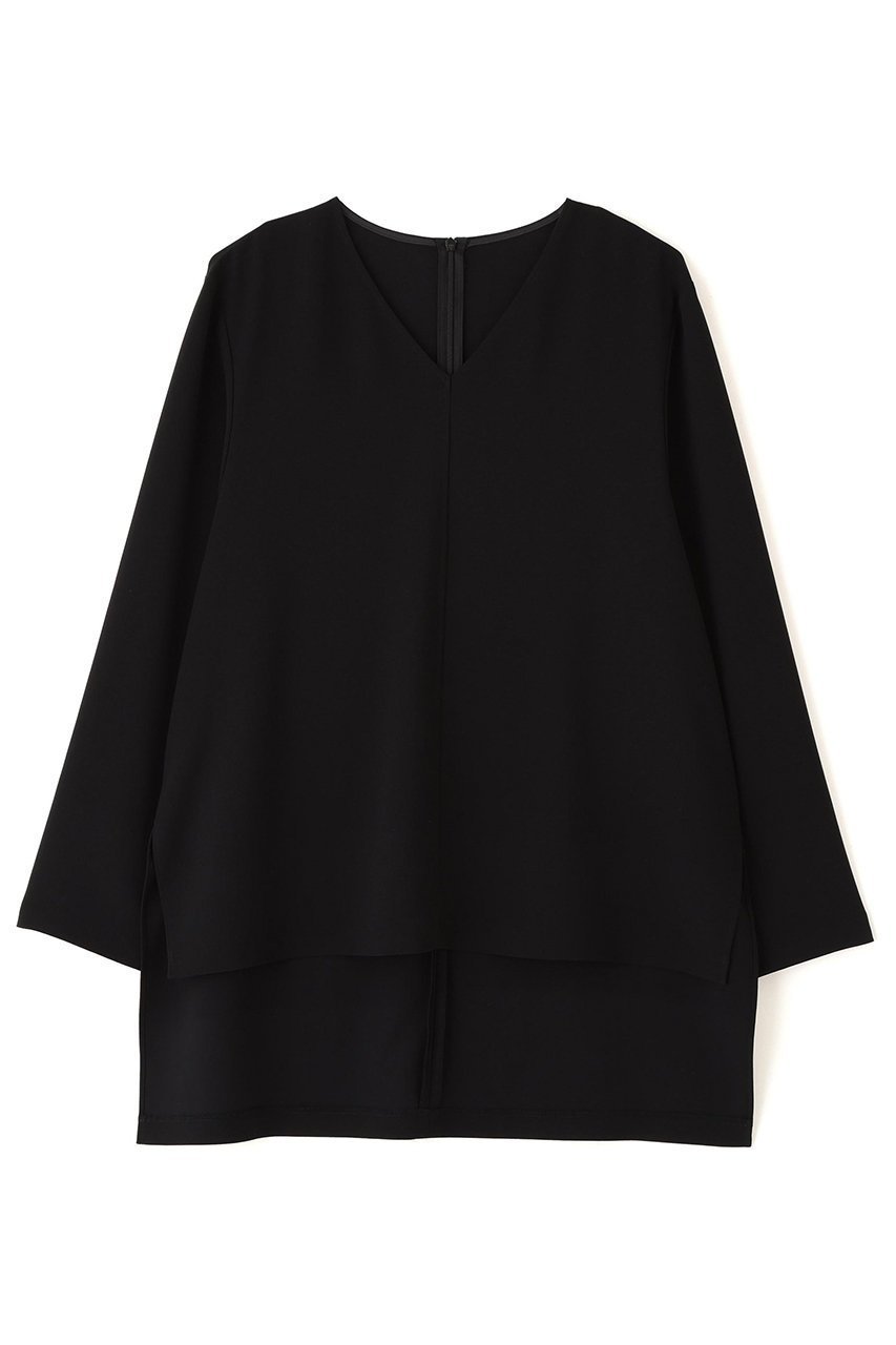 【アドーア/ADORE】のバックサテンジョーゼットVネック 人気、トレンドファッション・服の通販 founy(ファニー) 　ファッション　Fashion　レディースファッション　Fashion for Women　トップス・カットソー　Cut & Sew Tops　シャツ・ブラウス・オフィスカジュアル　Elegant Blouses & Button-Ups　Vネックトップス　V-Neck Tops / V-Cut Neckline Shirts　バッグ　Bags　サテン　Satin, Glossy Fabric　ジョーゼット　Georgette, Semi-Sheer Fabric　ストレッチ　Stretch, Stretchy Fabric　スリーブ　Sleeve, Long Sleeve / Short Sleeve　ロング　Long, Long-Length　新作・新入荷　New Arrivals / New In　 other-1|ID: prp329100004815824 ipo3291000000034979262