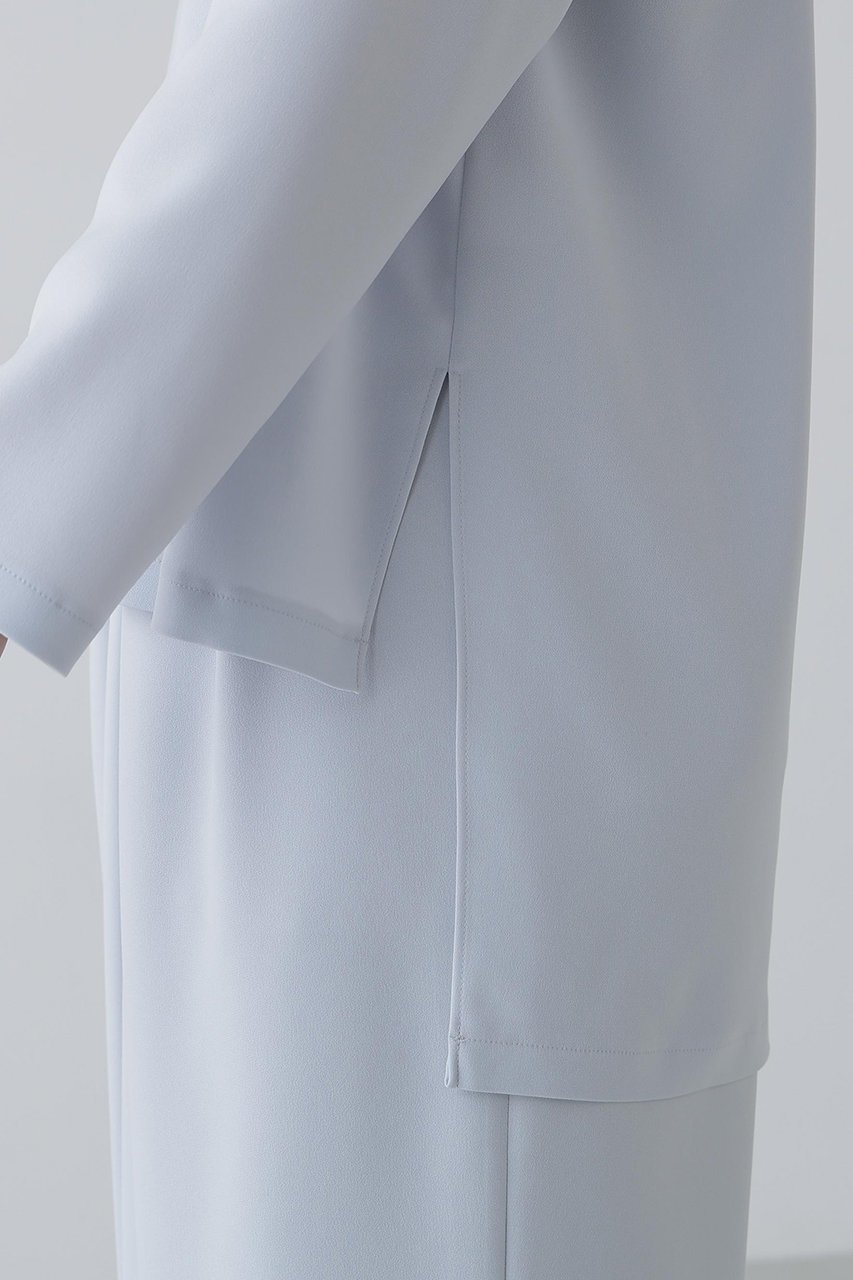 【アドーア/ADORE】のバックサテンジョーゼットVネック 人気、トレンドファッション・服の通販 founy(ファニー) 　ファッション　Fashion　レディースファッション　Fashion for Women　トップス・カットソー　Cut & Sew Tops　シャツ・ブラウス・オフィスカジュアル　Elegant Blouses & Button-Ups　Vネックトップス　V-Neck Tops / V-Cut Neckline Shirts　バッグ　Bags　サテン　Satin, Glossy Fabric　ジョーゼット　Georgette, Semi-Sheer Fabric　ストレッチ　Stretch, Stretchy Fabric　スリーブ　Sleeve, Long Sleeve / Short Sleeve　ロング　Long, Long-Length　新作・新入荷　New Arrivals / New In　other-8|ID: prp329100004815824 ipo3291000000034979272