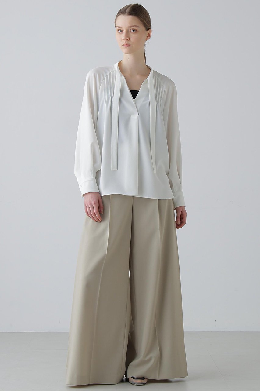 【アドーア/ADORE】のバックサテンジョーゼットブラウス 人気、トレンドファッション・服の通販 founy(ファニー) ファッション Fashion レディースファッション Fashion for Women トップス・カットソー Cut & Sew Tops シャツ・ブラウス・オフィスカジュアル Elegant Blouses & Button-Ups バッグ Bags サテン Satin, Glossy Fabric ジョーゼット Georgette, Semi-Sheer Fabric ストレッチ Stretch, Stretchy Fabric スリーブ Sleeve, Long Sleeve / Short Sleeve フレア Flare, Flared ロング Long, Long-Length エレガント 上品 Elegant other-3|ID: prp329100004815825 ipo3291000000035998687