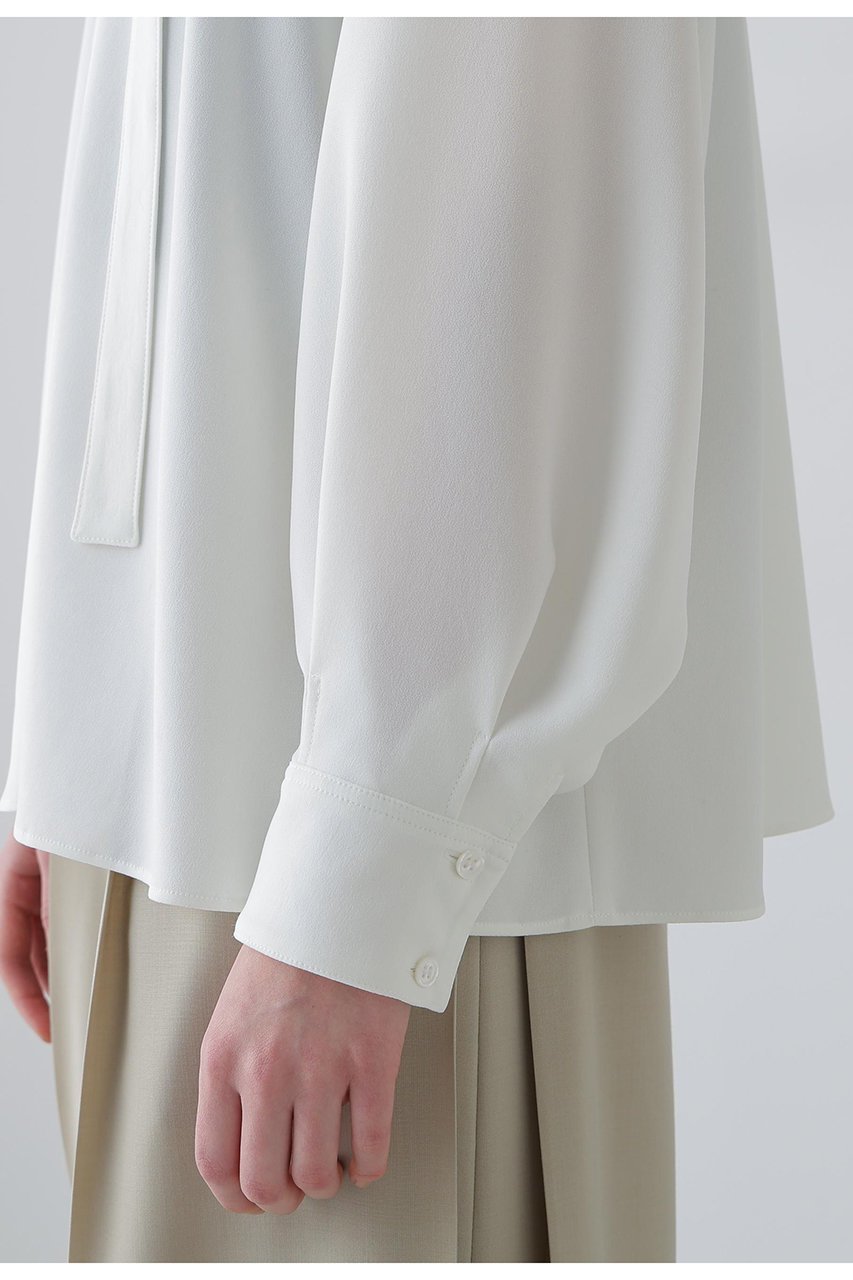 【アドーア/ADORE】のバックサテンジョーゼットブラウス 人気、トレンドファッション・服の通販 founy(ファニー) ファッション Fashion レディースファッション Fashion for Women トップス・カットソー Cut & Sew Tops シャツ・ブラウス・オフィスカジュアル Elegant Blouses & Button-Ups バッグ Bags サテン Satin, Glossy Fabric ジョーゼット Georgette, Semi-Sheer Fabric ストレッチ Stretch, Stretchy Fabric スリーブ Sleeve, Long Sleeve / Short Sleeve フレア Flare, Flared ロング Long, Long-Length エレガント 上品 Elegant other-8|ID: prp329100004815825 ipo3291000000035998692