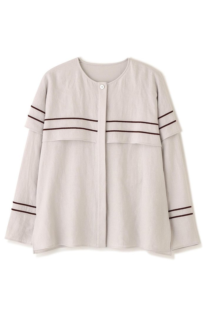 【アドーア/ADORE】のラインエンブロイダリーブラウス インテリア・キッズ・メンズ・レディースファッション・服の通販 founy(ファニー) https://founy.com/ ファッション Fashion レディースファッション Fashion for Women トップス・カットソー Cut & Sew Tops シャツ・ブラウス・オフィスカジュアル Elegant Blouses & Button-Ups スリーブ Sleeve, Long Sleeve / Short Sleeve ロング Long, Long-Length 新作・新入荷 New Arrivals / New In |ID: prp329100004815827 ipo3291000000034979292