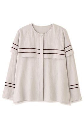 【アドーア/ADORE】のラインエンブロイダリーブラウス 人気、トレンドファッション・服の通販 founy(ファニー) ファッション Fashion レディースファッション Fashion for Women トップス・カットソー Cut & Sew Tops シャツ・ブラウス・オフィスカジュアル Elegant Blouses & Button-Ups スリーブ Sleeve, Long Sleeve / Short Sleeve ロング Long, Long-Length |ID:prp329100004815827